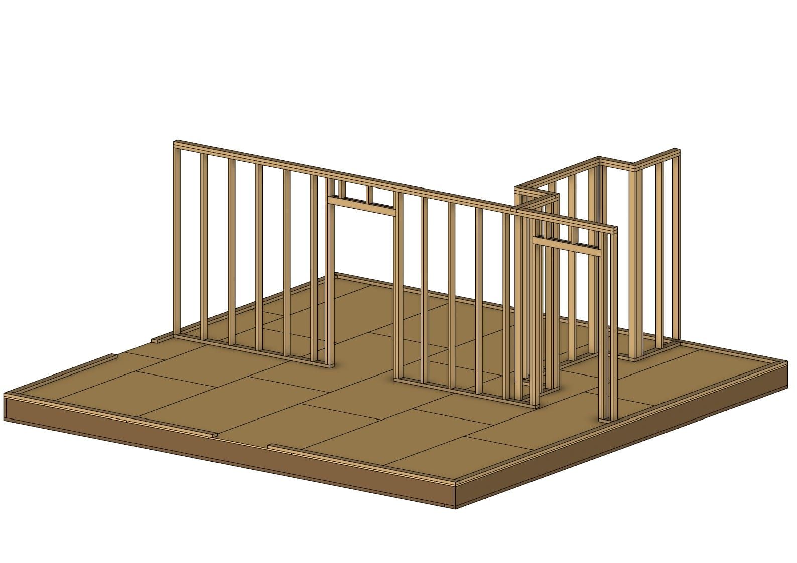ADU 3D wall framing design
