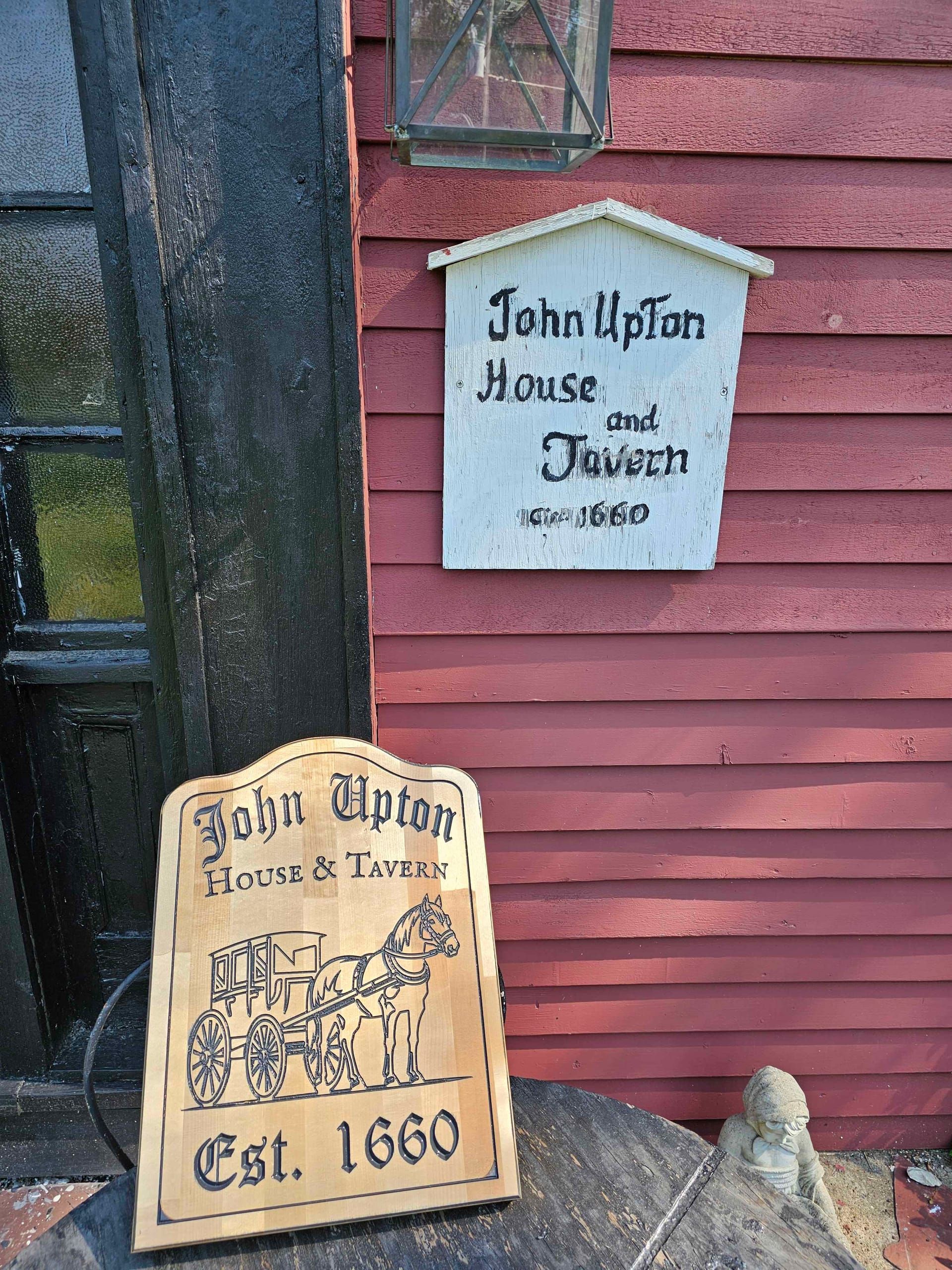 Custom carved tavern sign