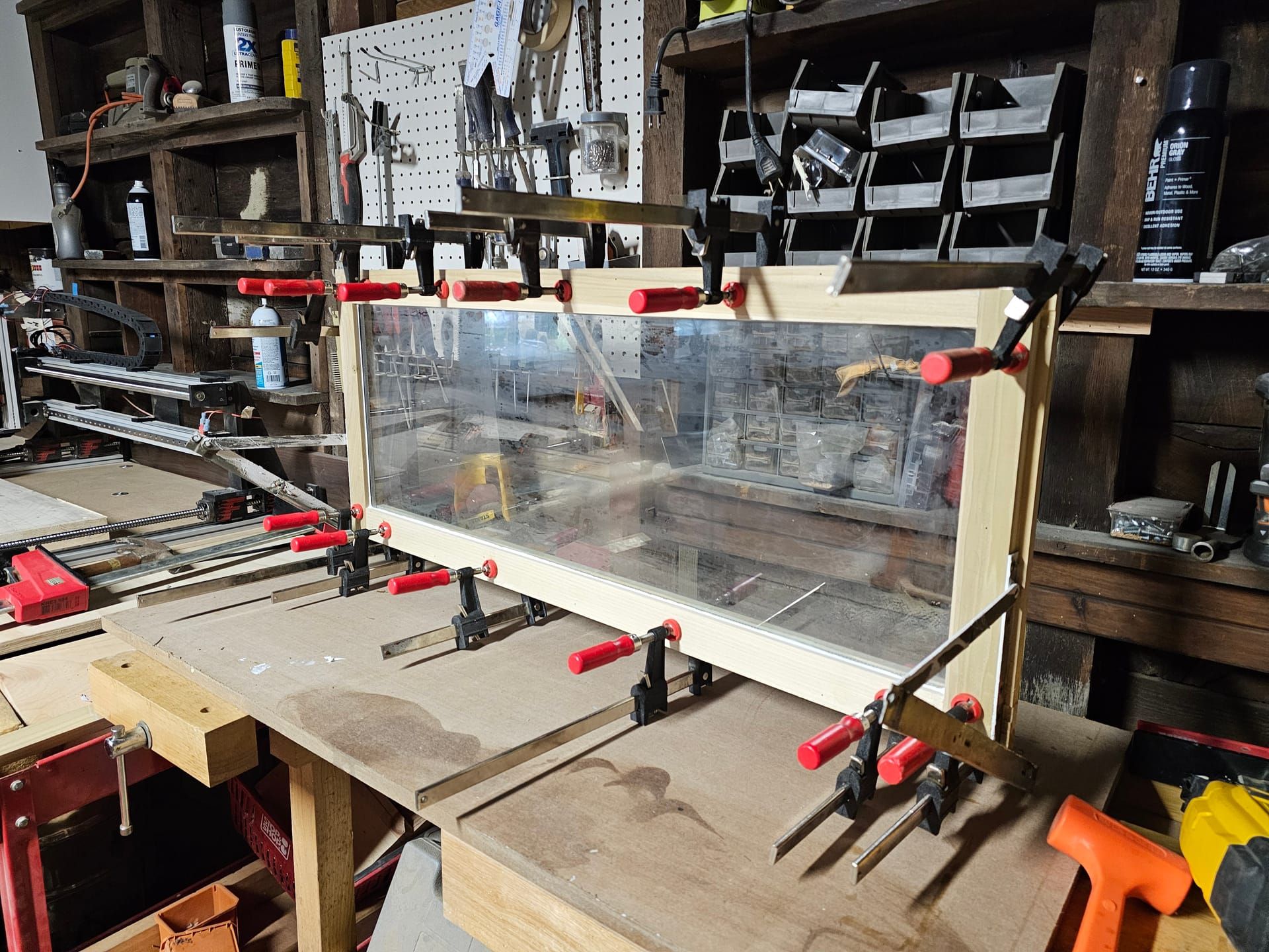 Custom window frame in workshop