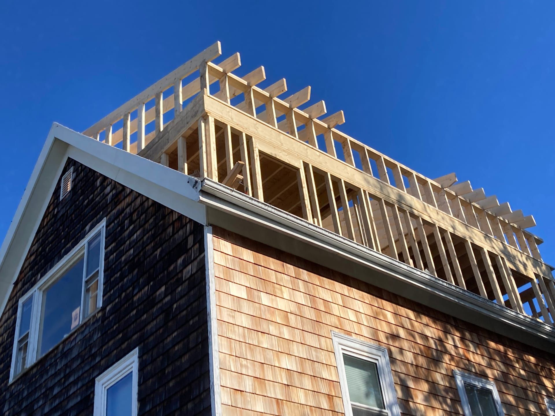 Dormer addition framing