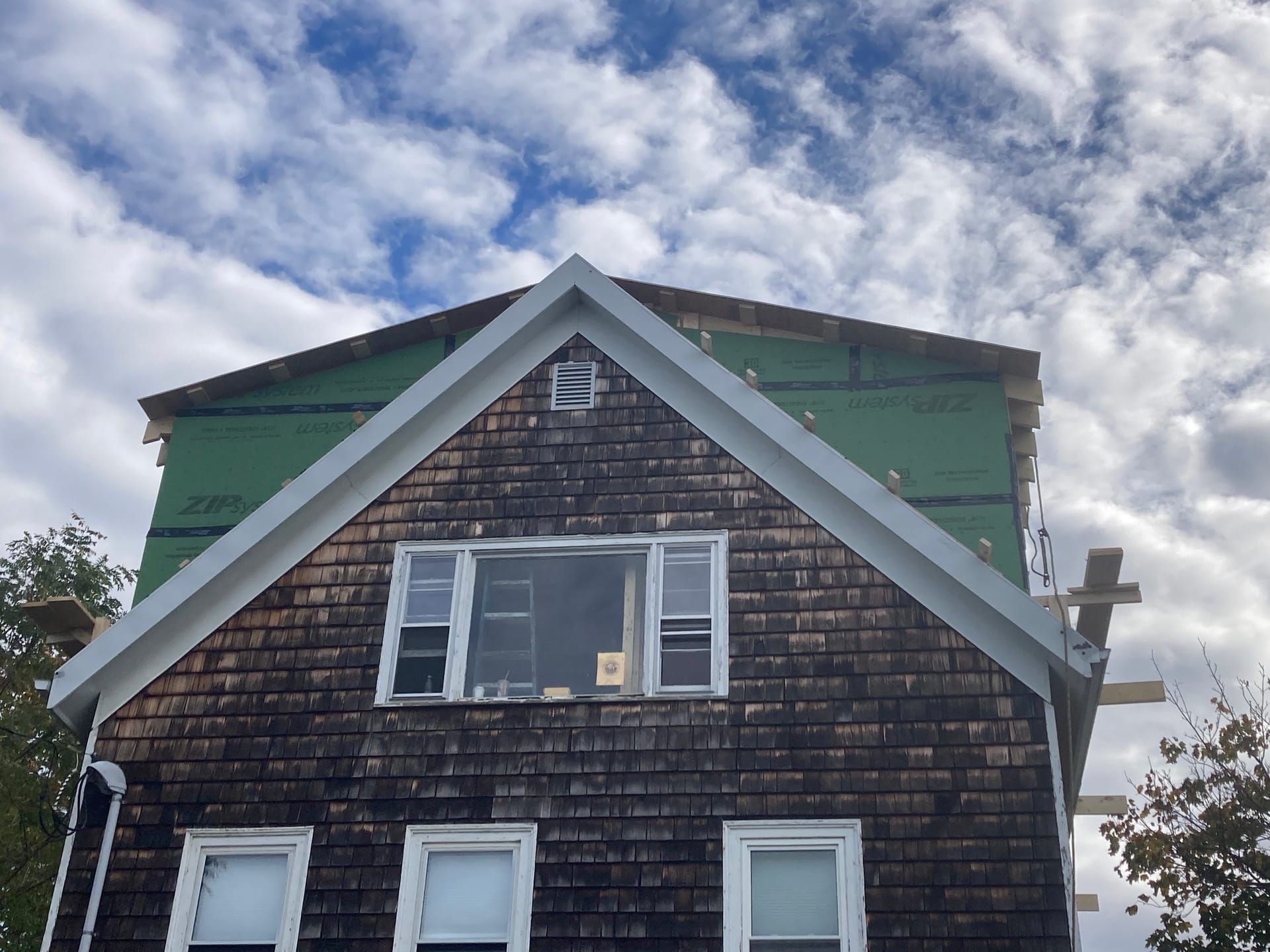 Dormer with ZIP sheathing