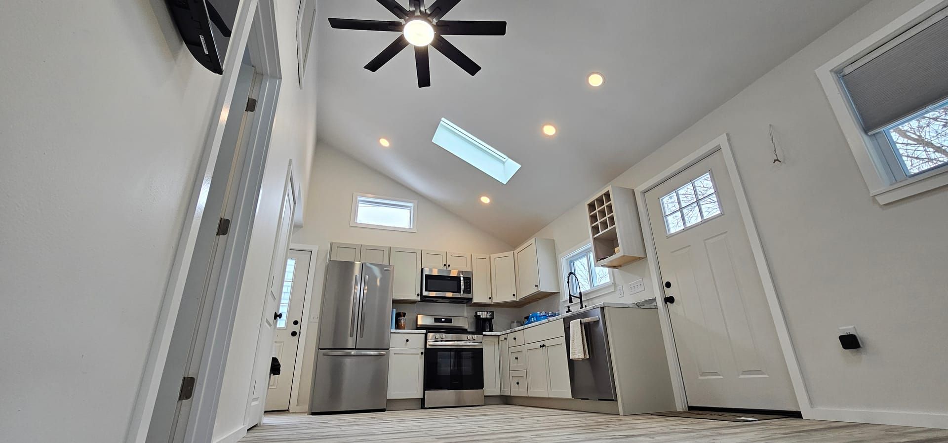 Kitchen from living area