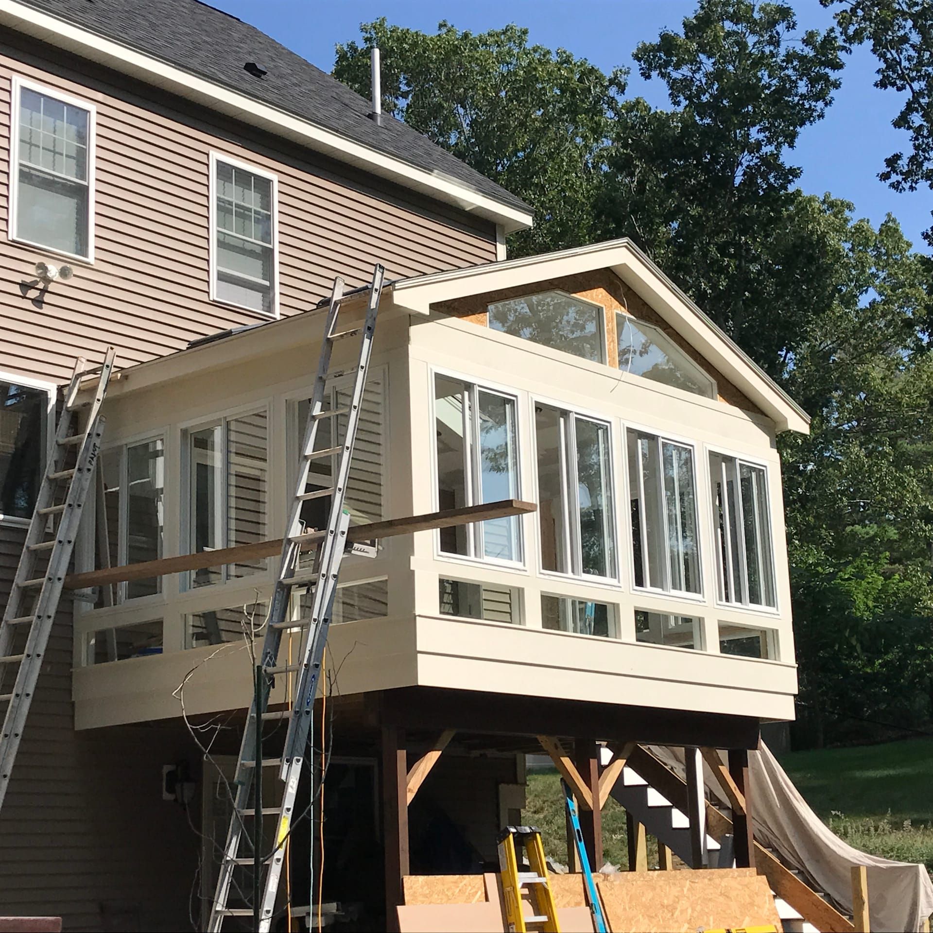 Sunroom addition exterior