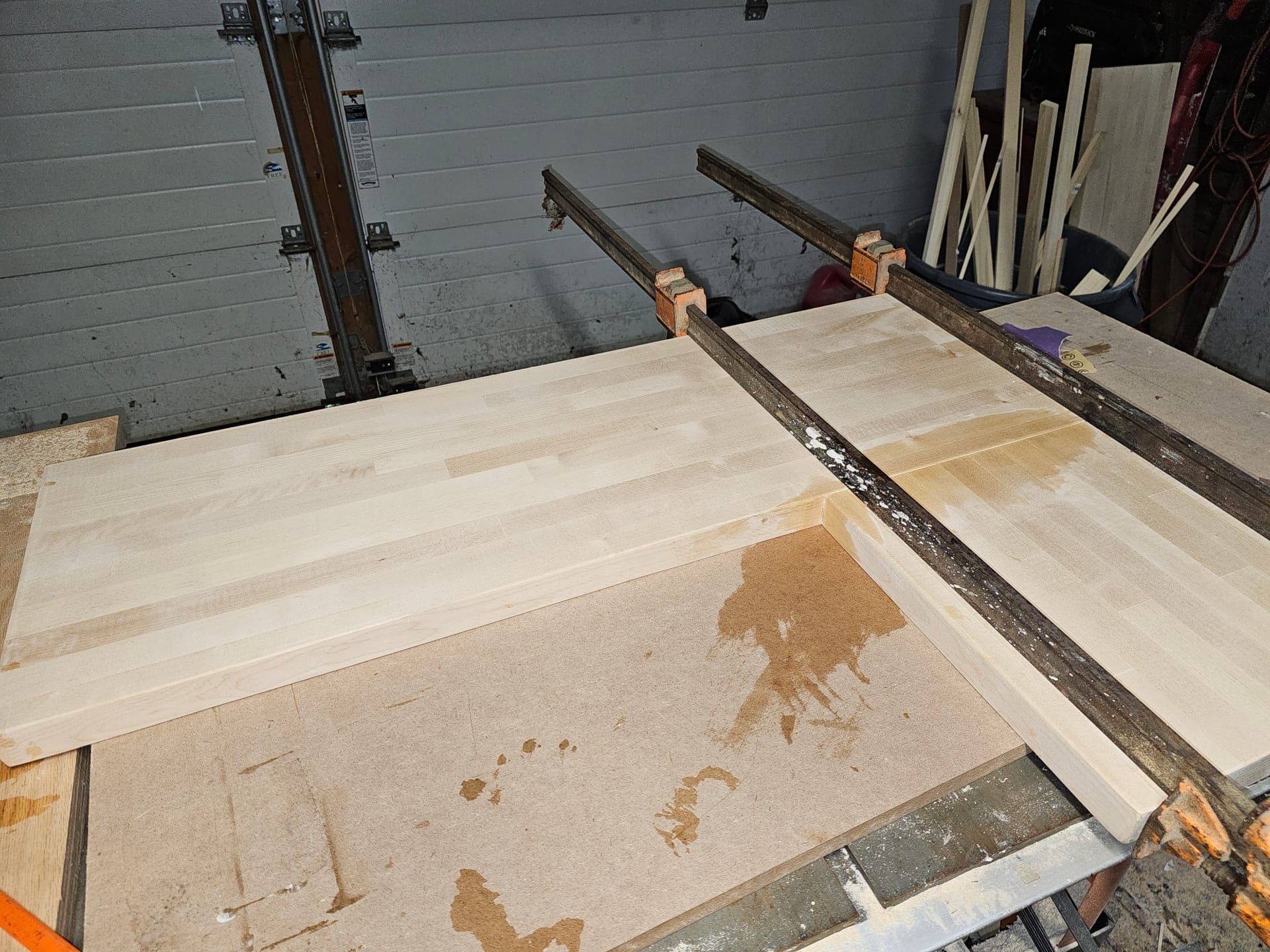 Butcher Block Counter Glue-Up